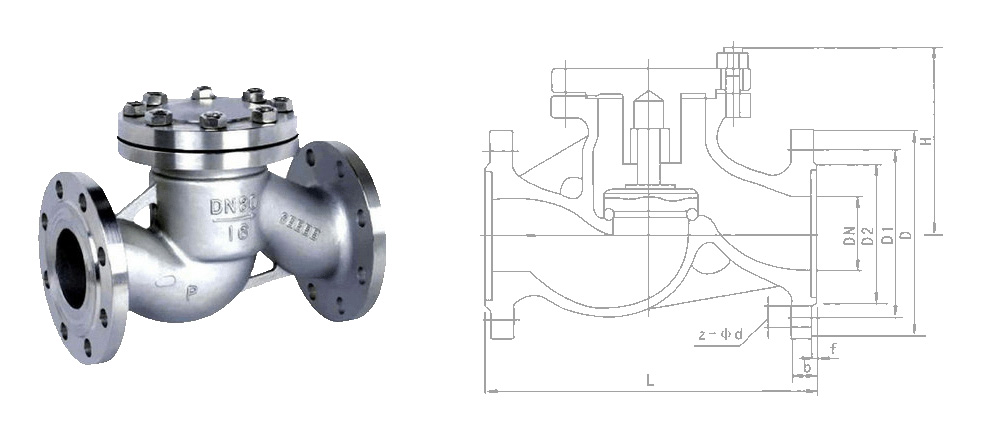 H41H直通升降式_臥式止回閥